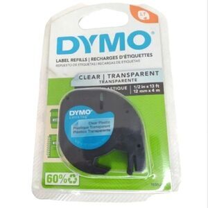 Dymo Clear Letra Tag Labels Model# 16952 New